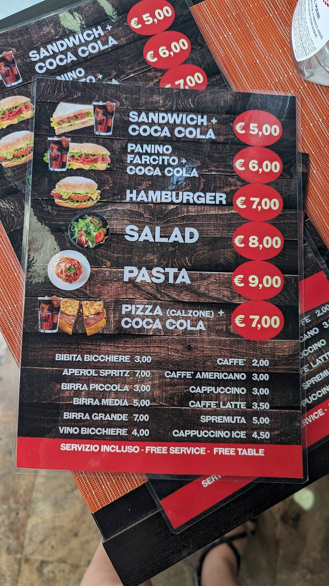 Menu di Vecchio Borgo 