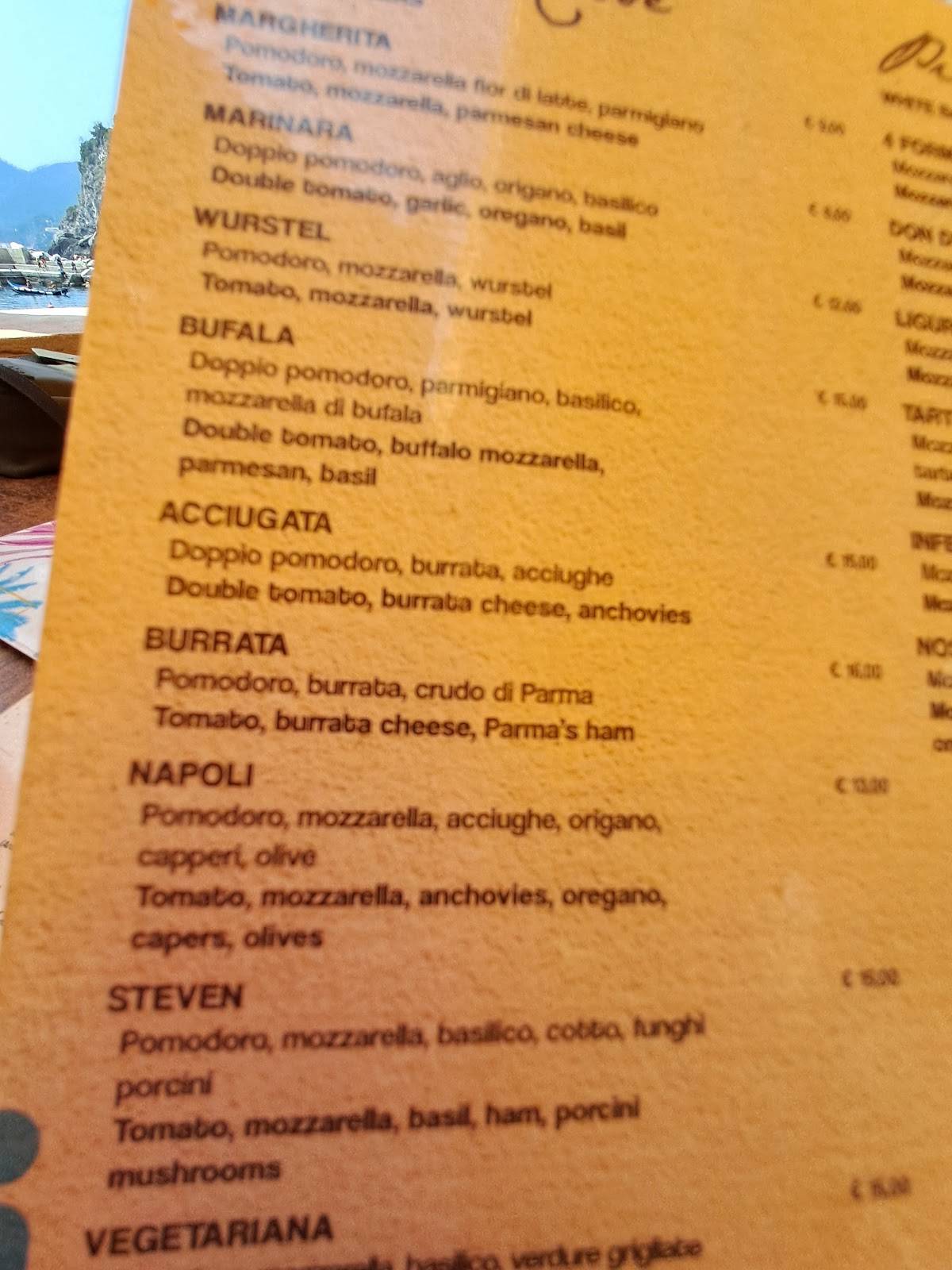 Menu di Ananasso Bar 