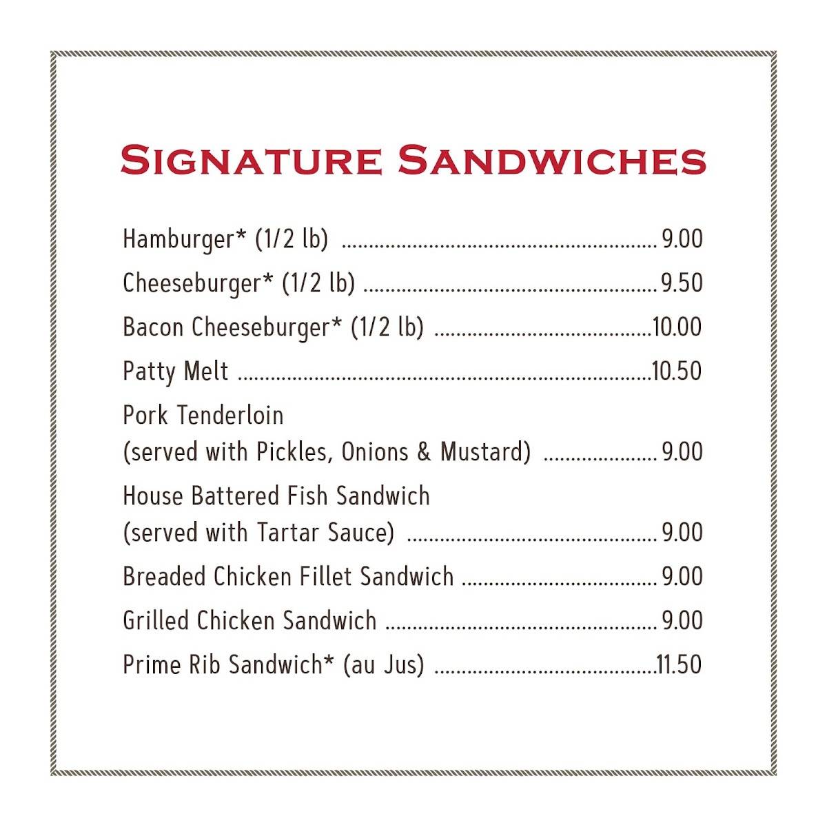 Menu at Fireside Steakhouse & Lounge, Anthon