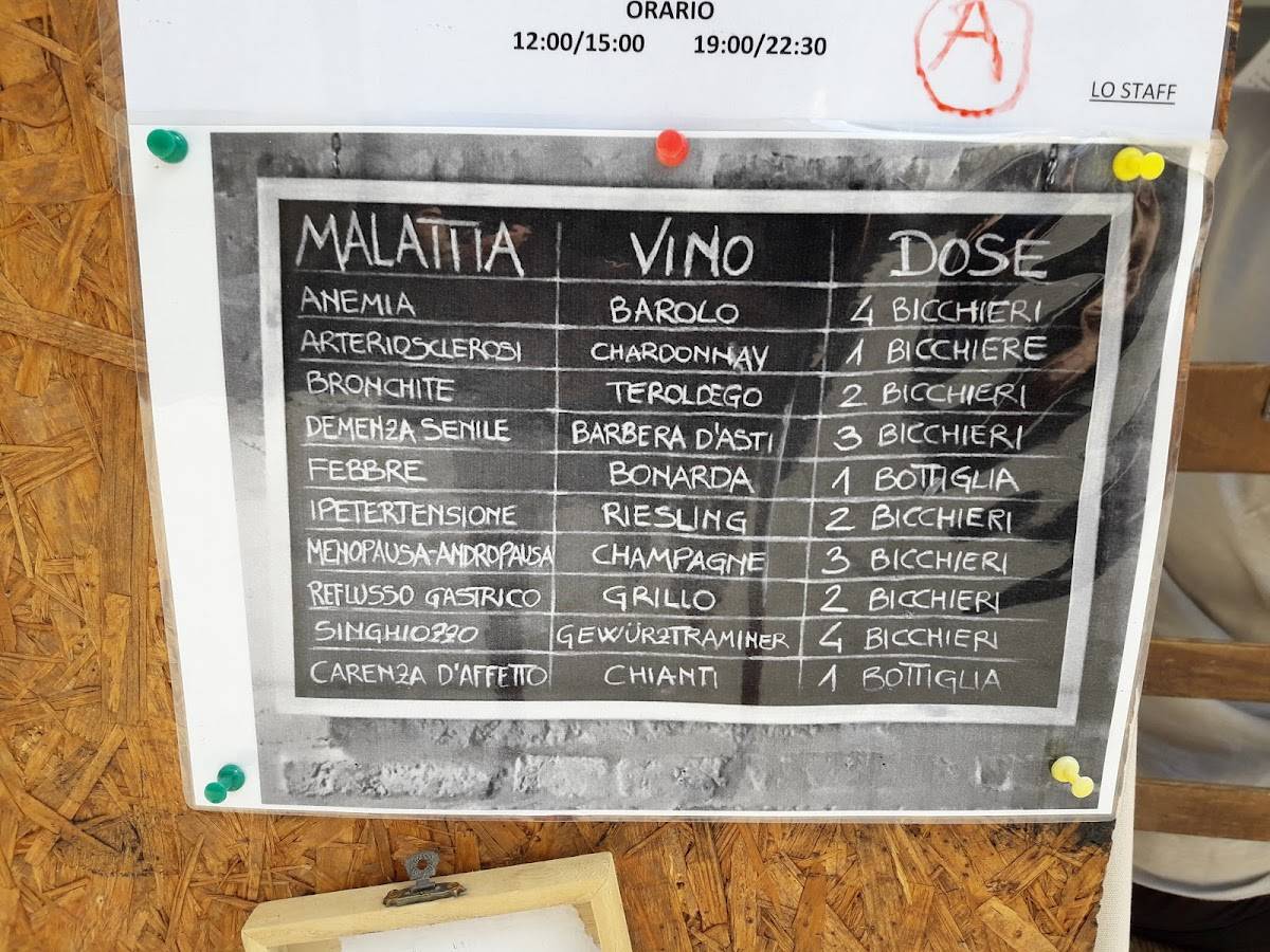 Menu di Antiche Sere 