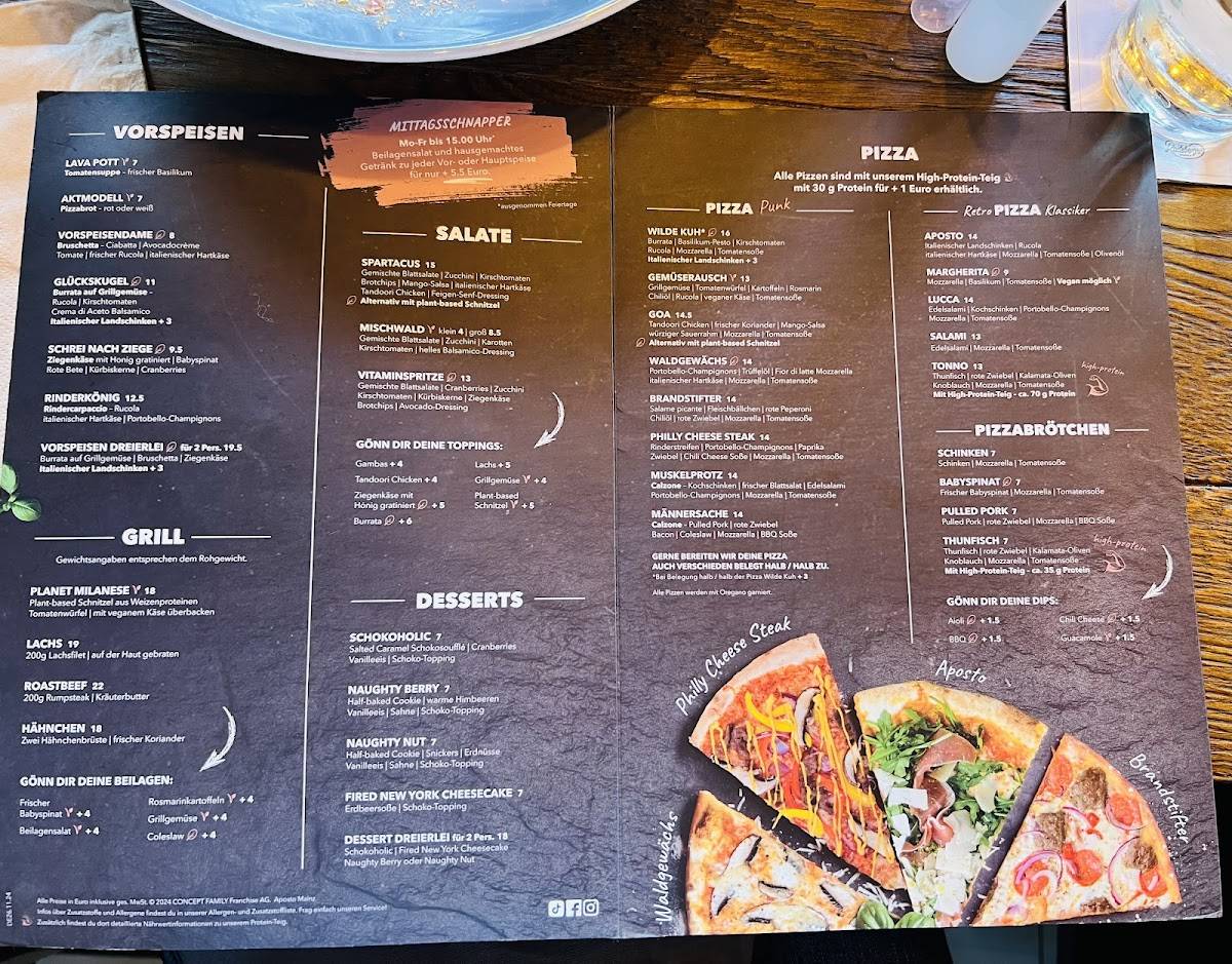 Menu de Aposto Mainz