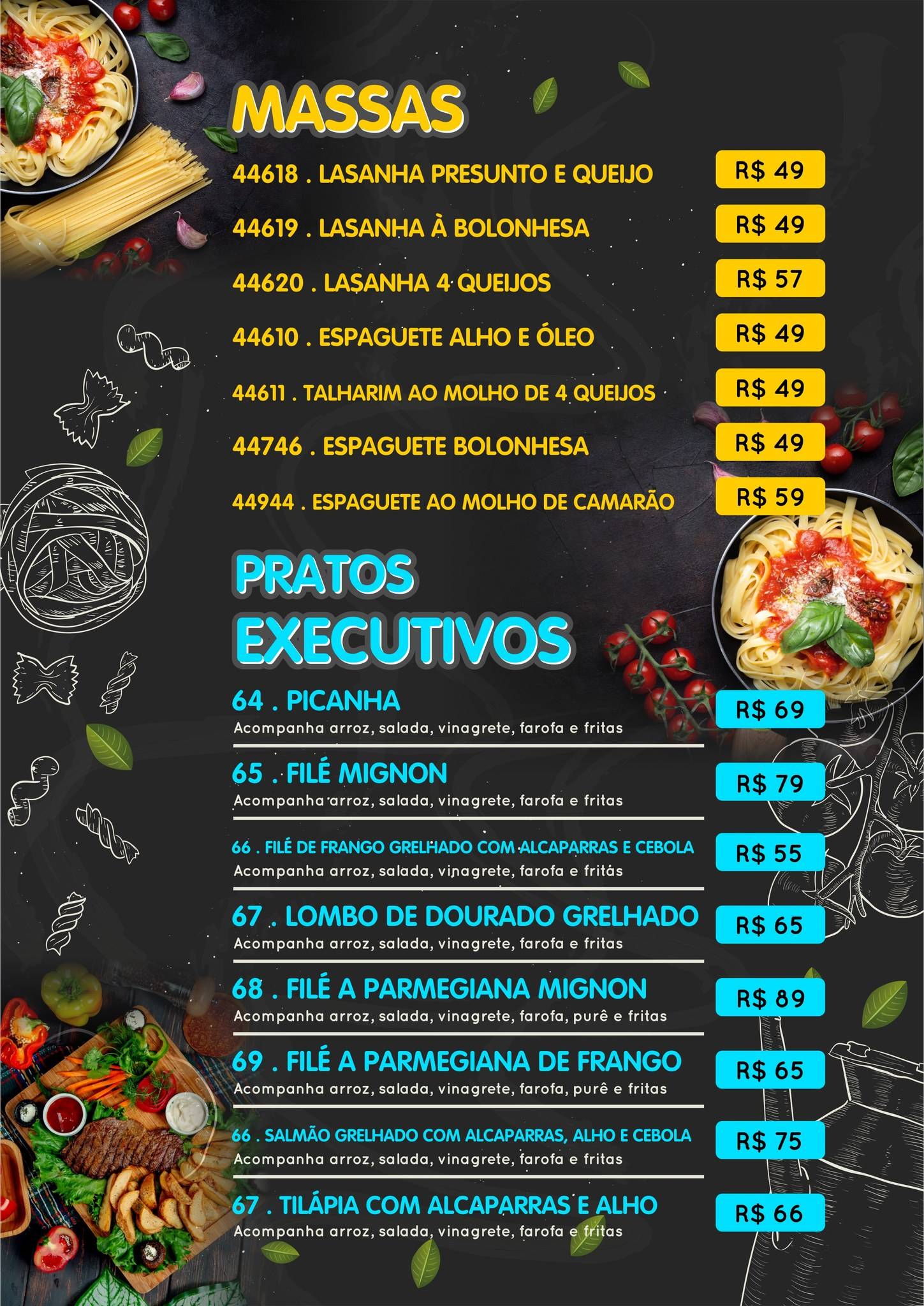 Restaurante, Choperia e Pizzaria Fênix cardápio