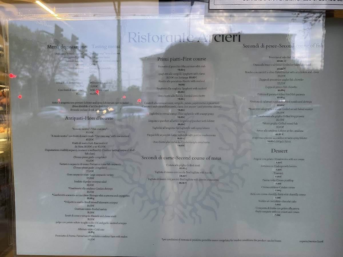 Menu di Arcieri 