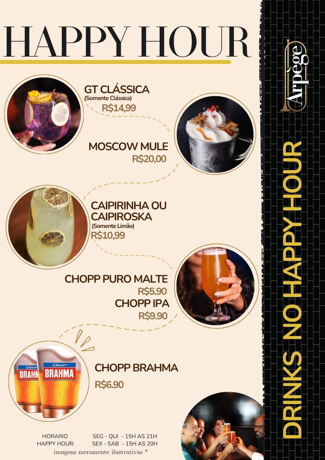 Arpège Bar cardápio