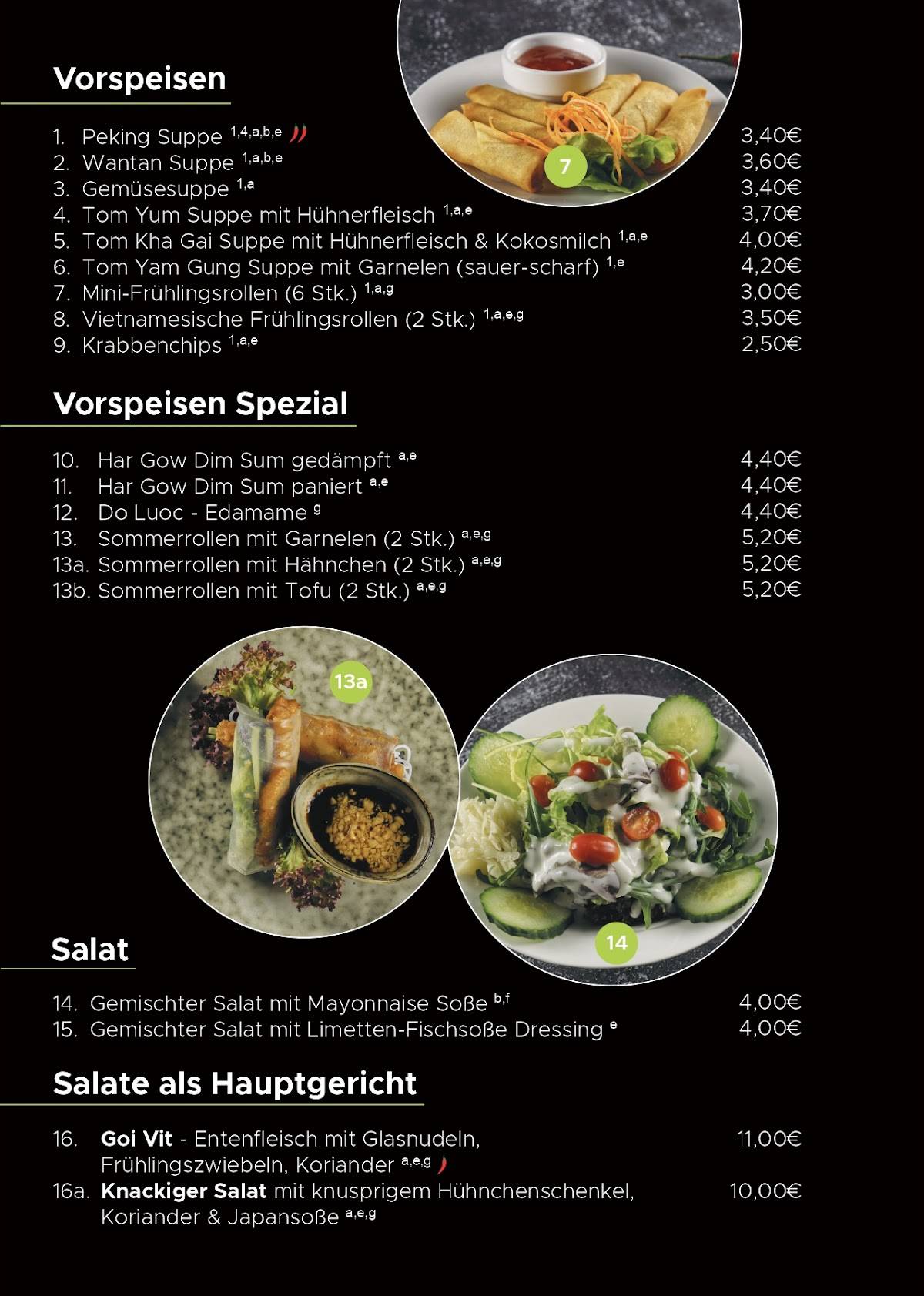 Menu de Asia Wok