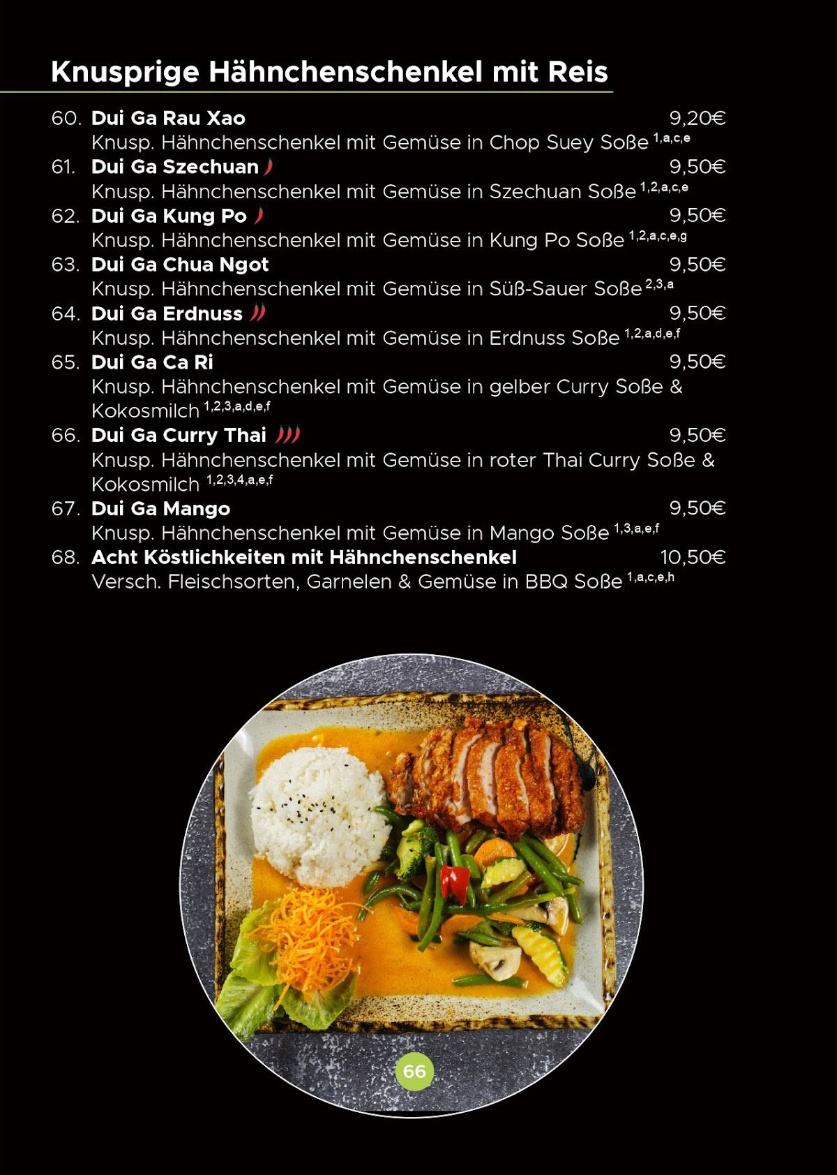 Menu de Asia Wok