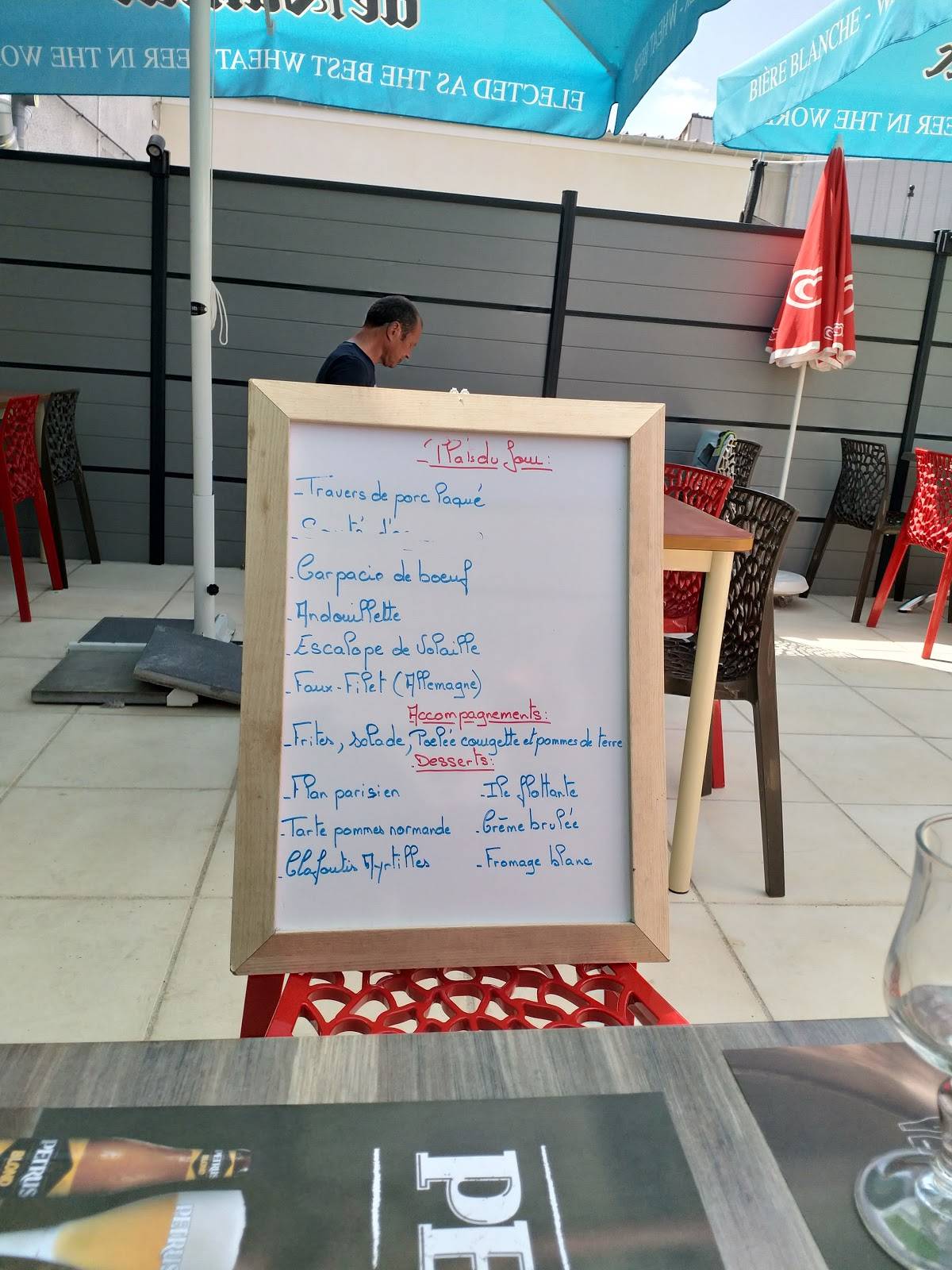 Menu de La cheminée