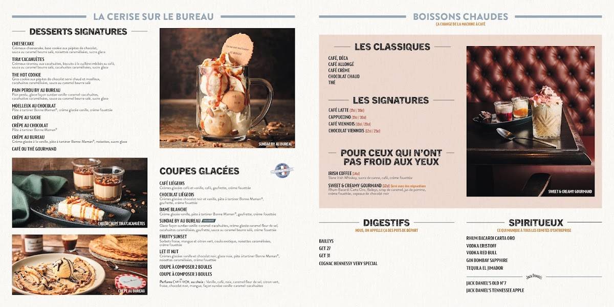 Menu de Au Bureau