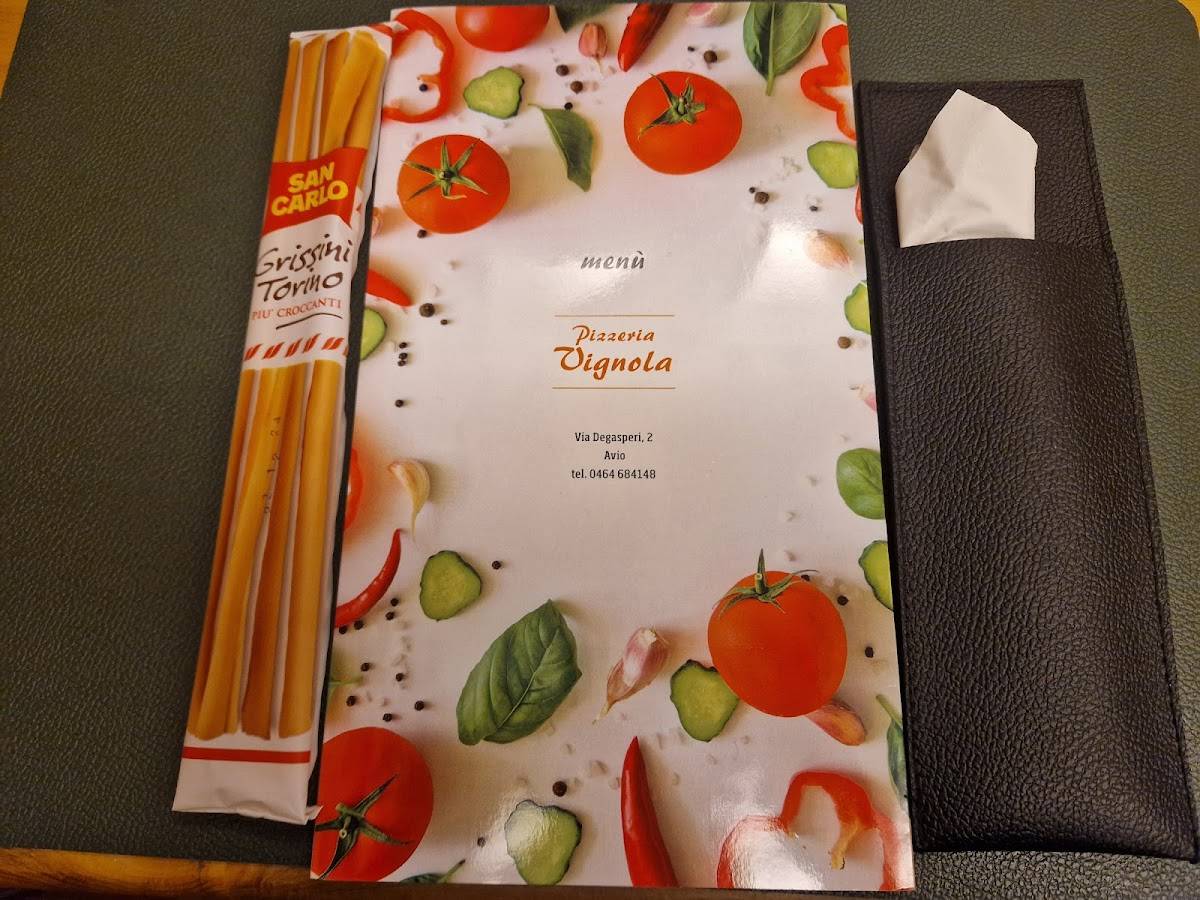 Menu di Pizzeria Vignola 