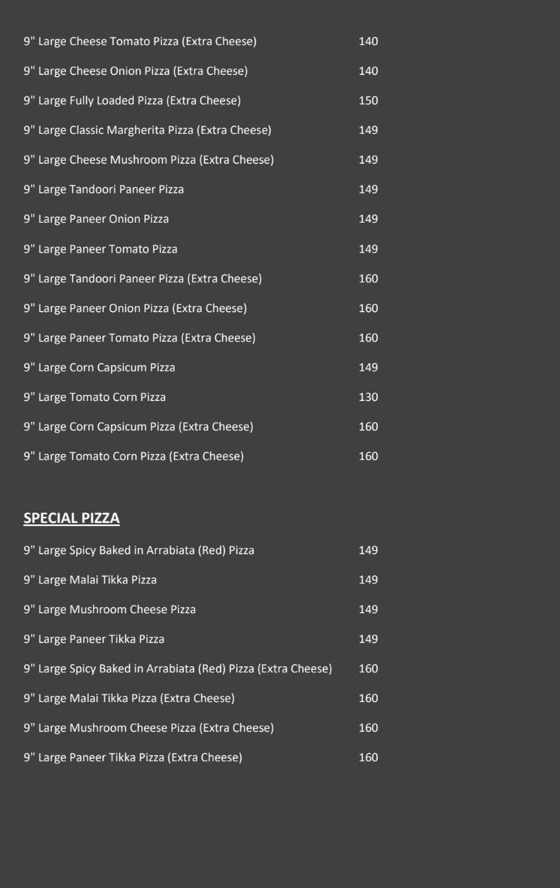 Burger Box menu