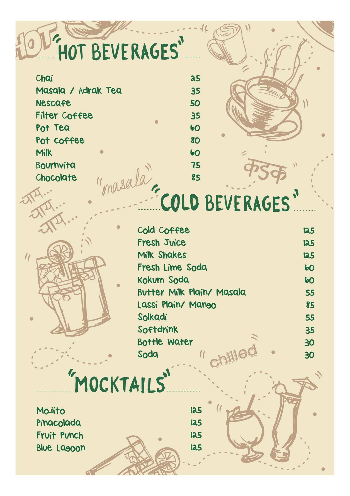 Nandan Pure Veg Restaurant menu