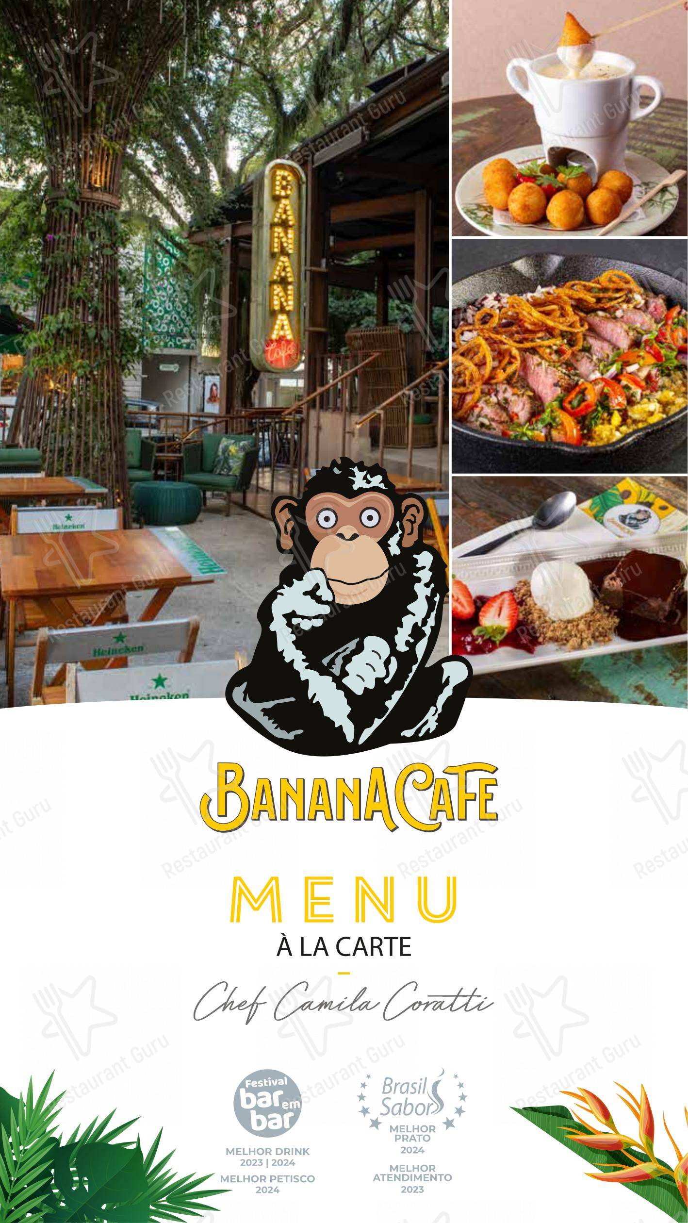 Основное меню para Banana Café Bar café