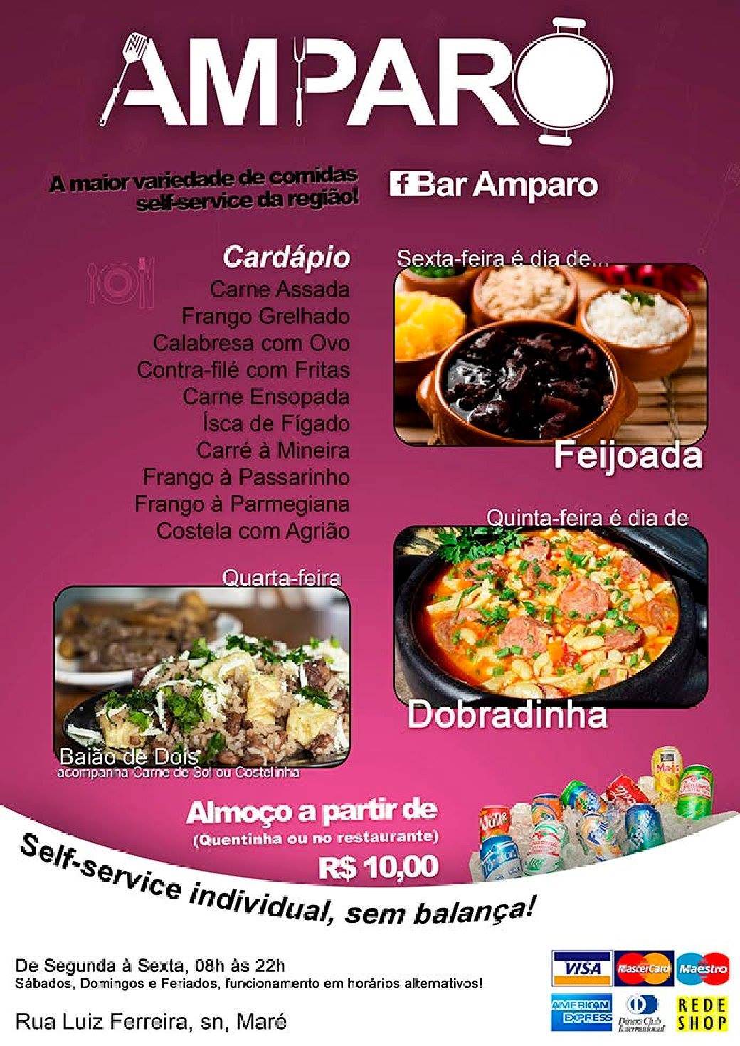 Bar Amparo cardápio