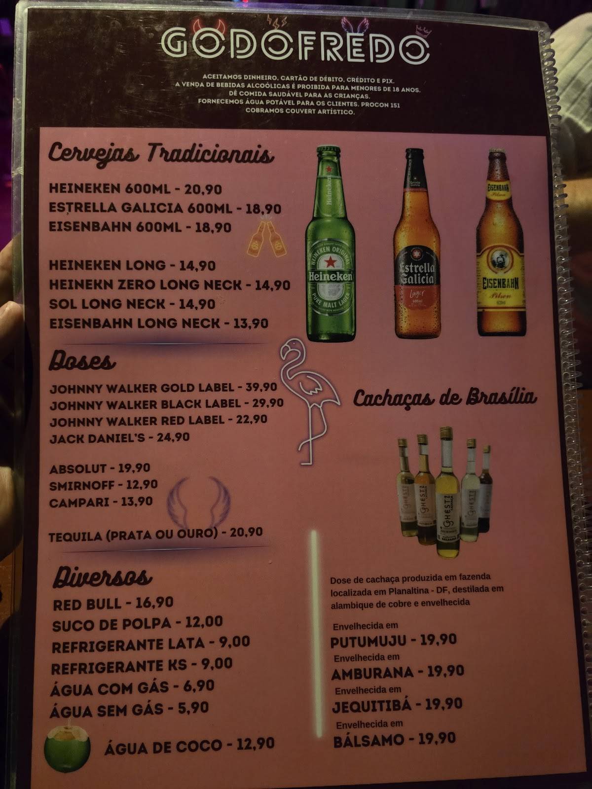 Bar Godofredo cardápio