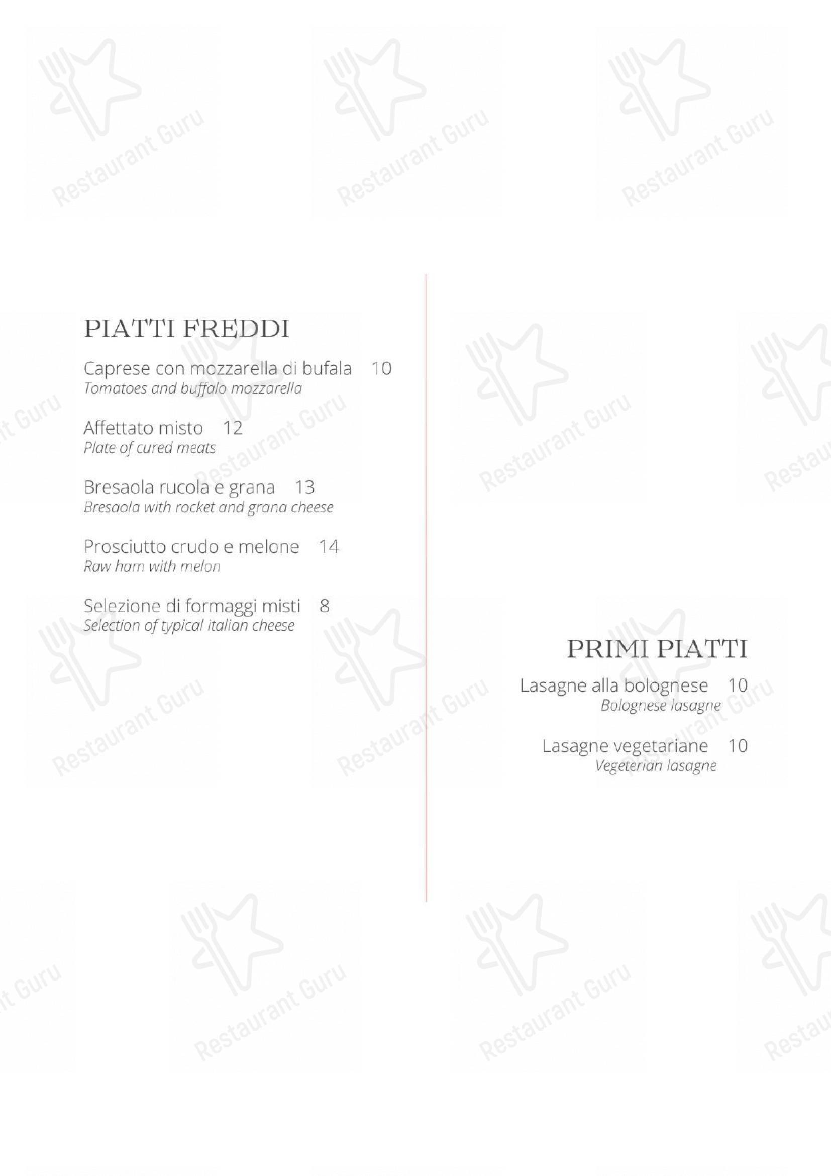 Ristorante Bar Lario in Como - Menu