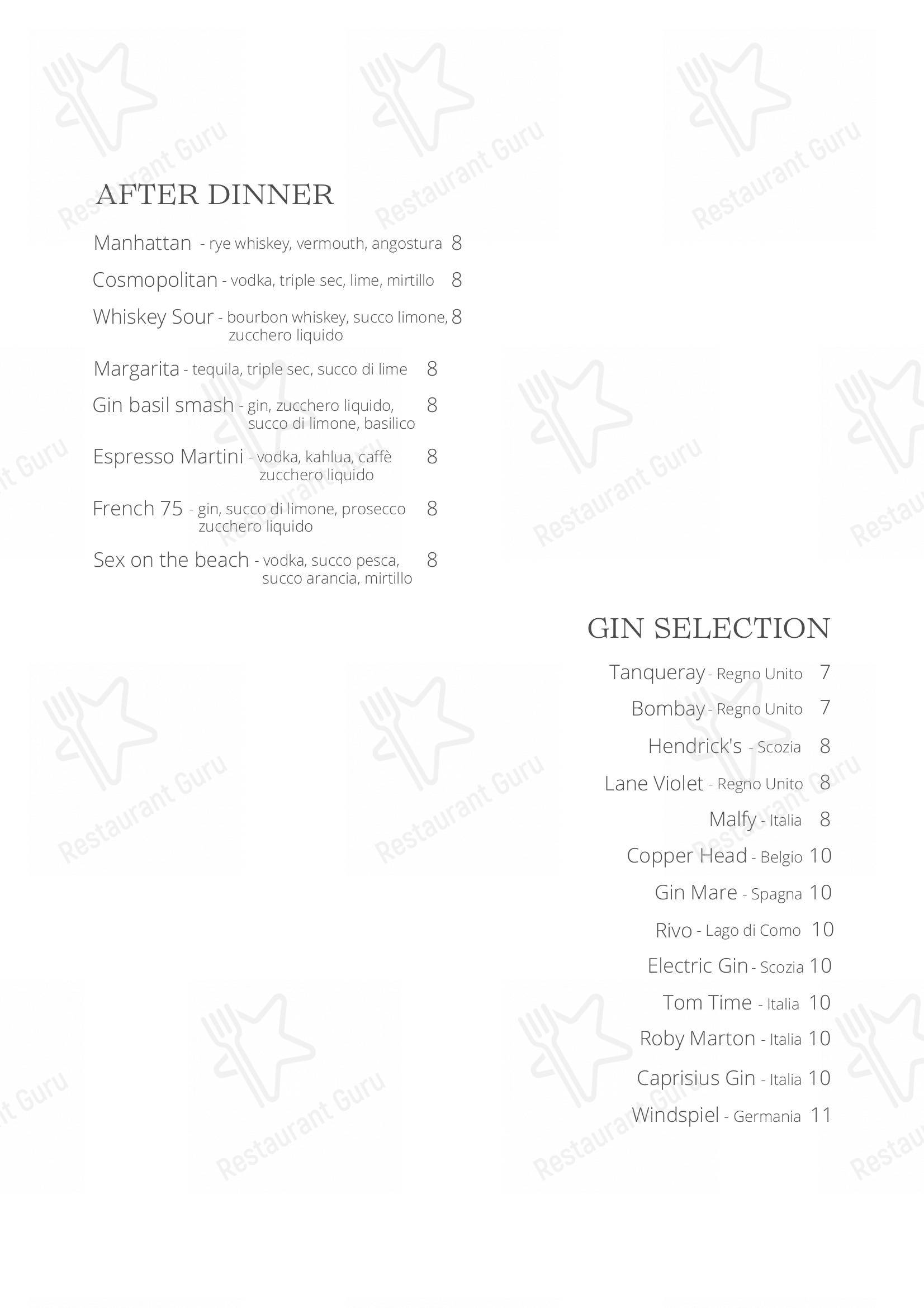 Menu di Ristorante Bar Lario - 菜单