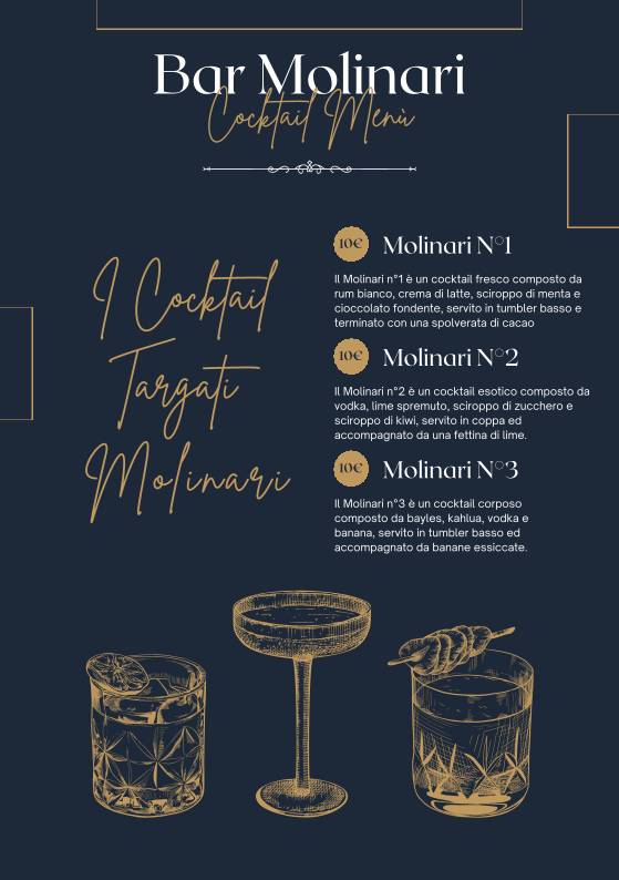 Menu de Bar Molinari