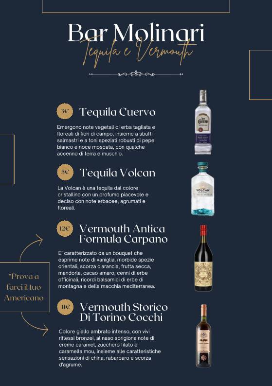 Menu de Bar Molinari