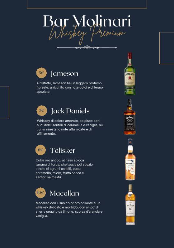 Menu de Bar Molinari