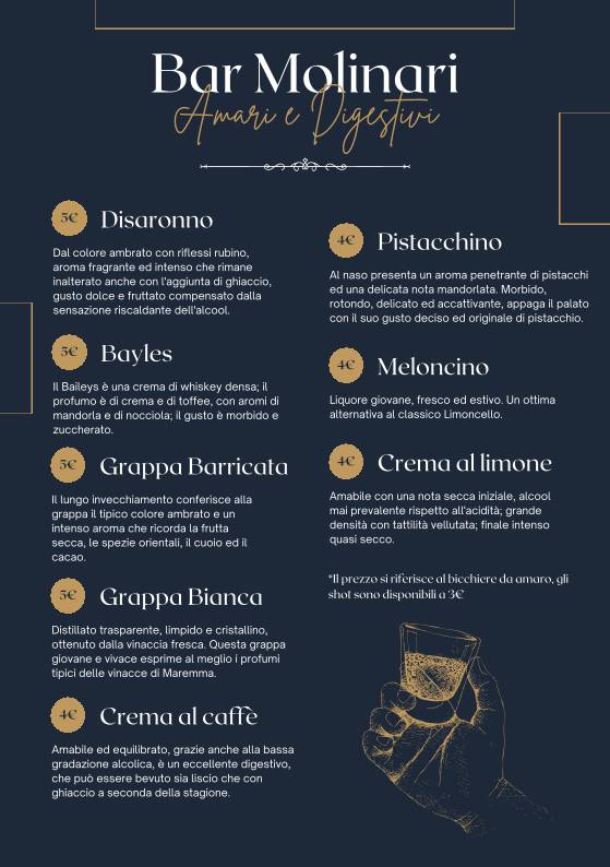 Menu de Bar Molinari