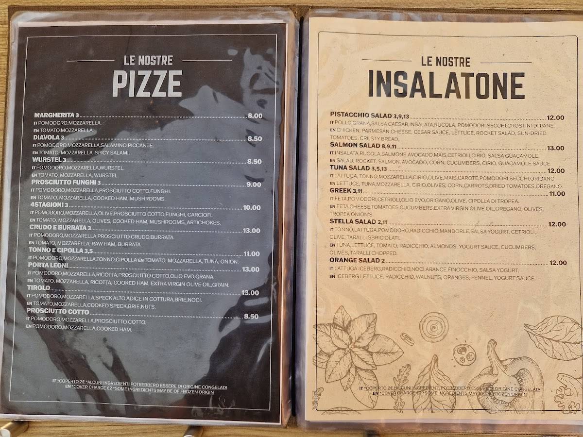 Menu di caffè e pistacchio 