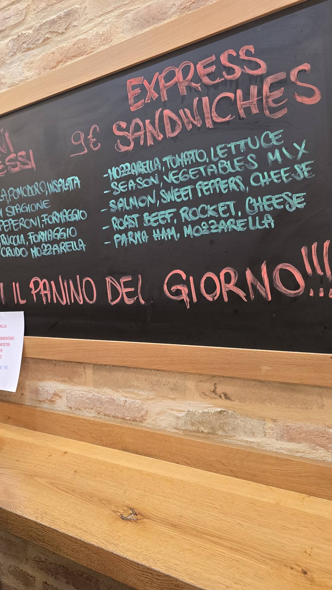 Menu di Bar Rialto da Lollo 