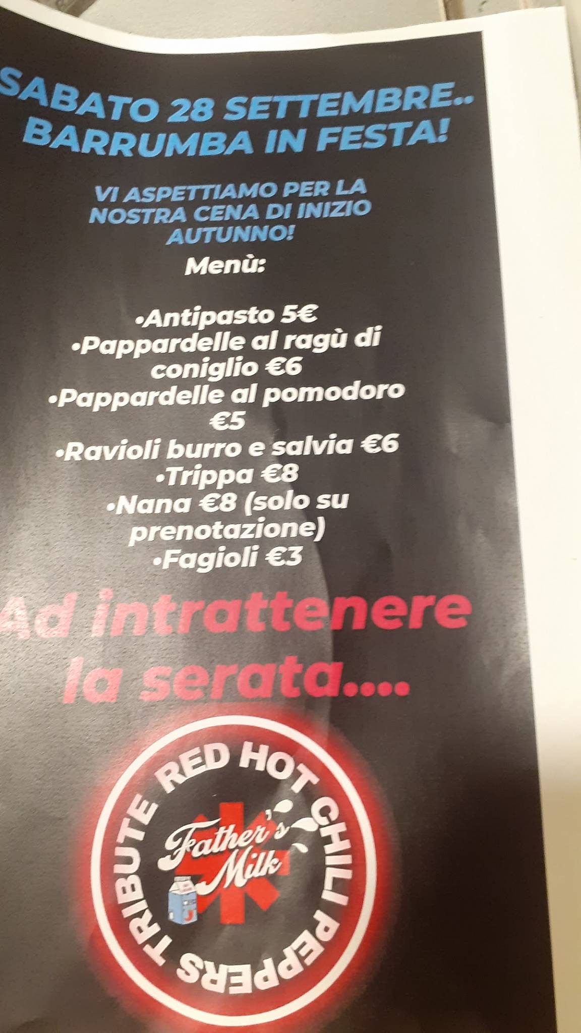 Menu de Bar Rumba di Giulia Orsini