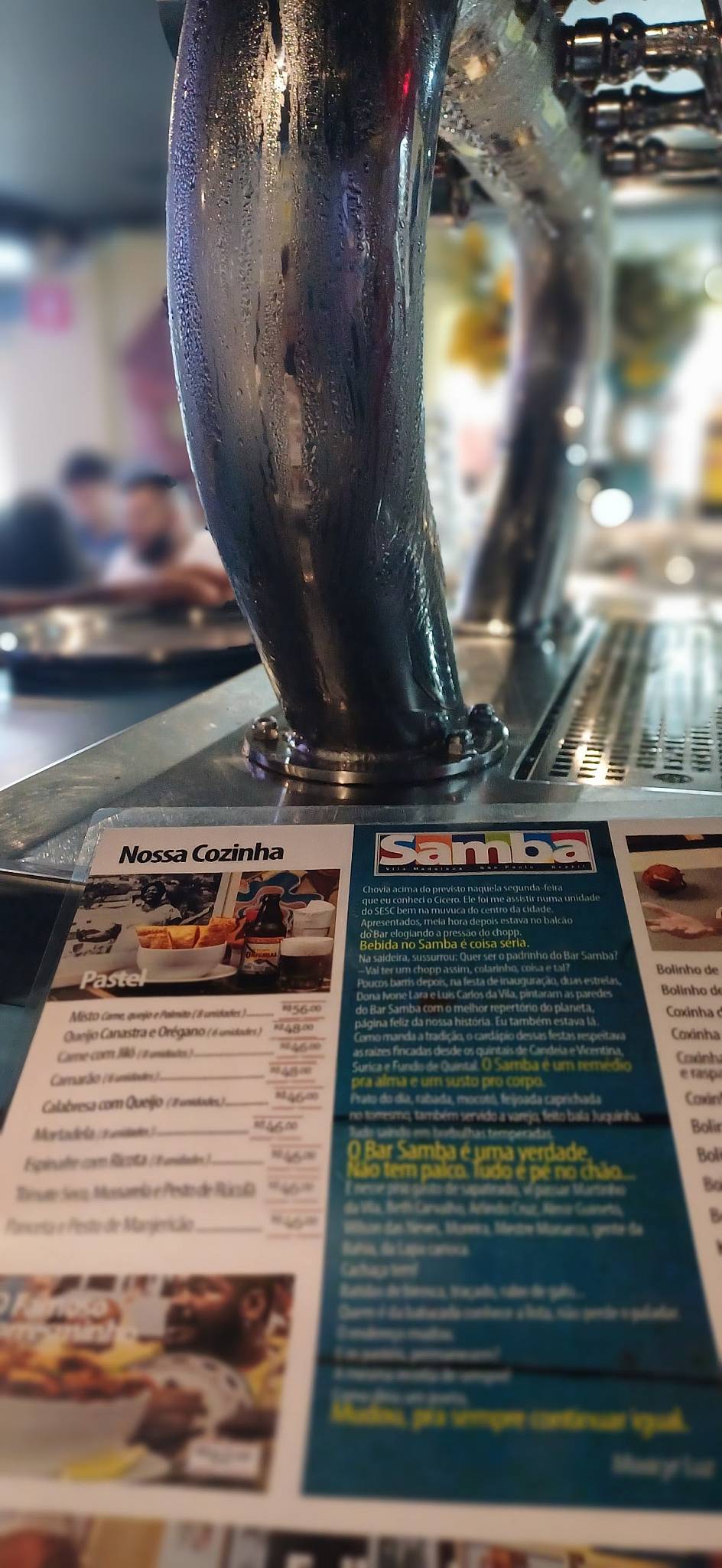 Bar Samba cardápio