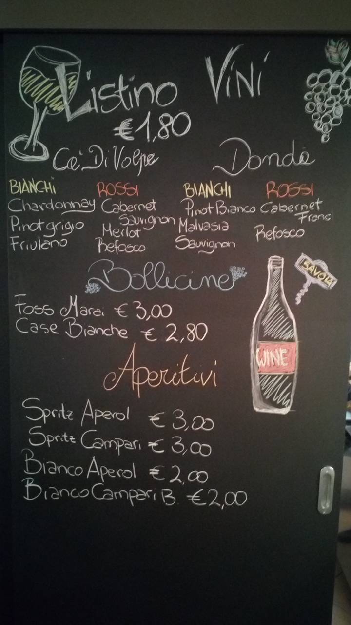 Menu di Bar Savoia Di Tatiana Polentarutti 