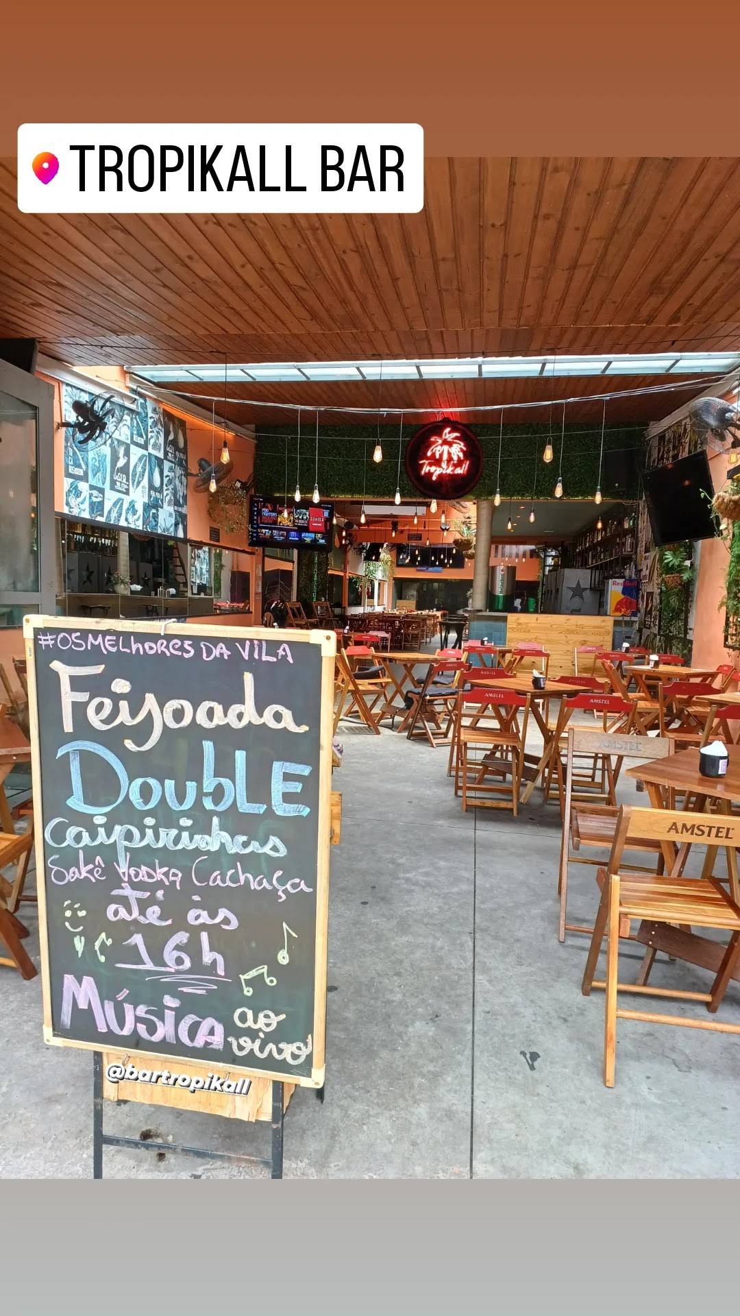 Bar Tropikall cardápio