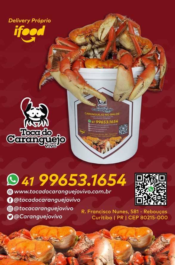 Bar e Restaurante Toca do Caranguejo Vivo cardápio