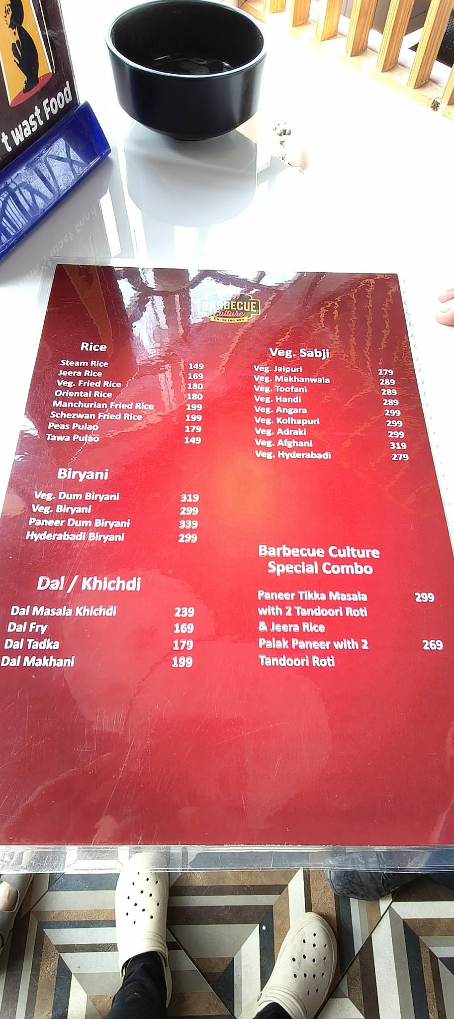 Barbecue Culture Rajkot Kalavad Road menu
