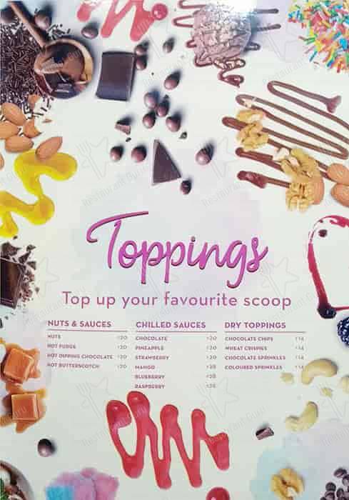 Baskin Robbins - Ice Cream Desserts menu