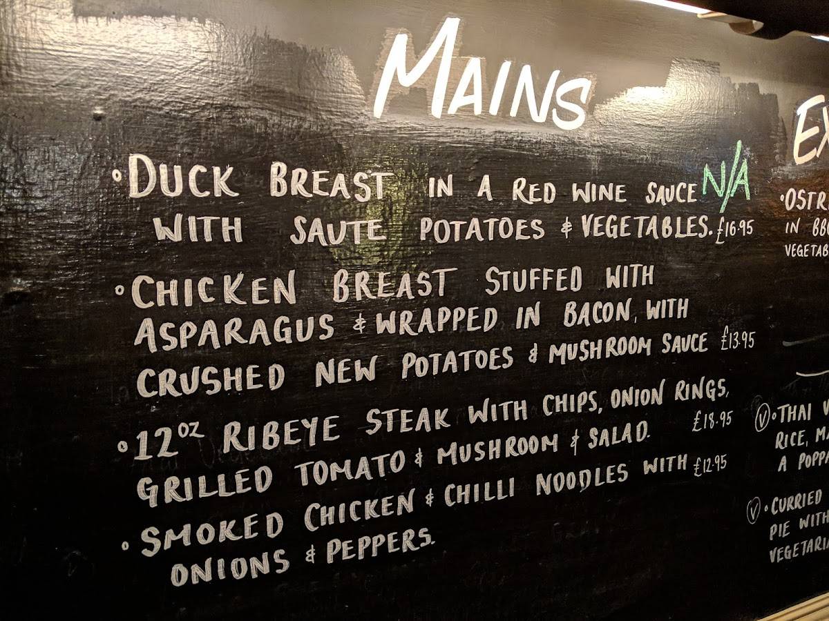 Menu at Bat & Ball pub & bar, Fordingbridge