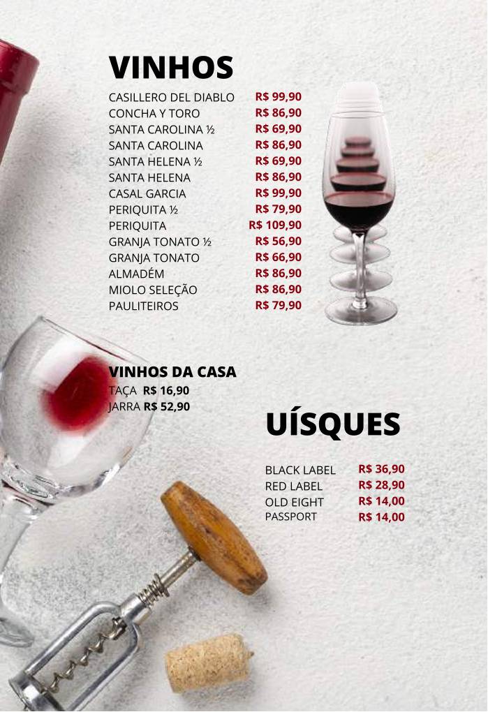 Becco da Pizza I cardápio