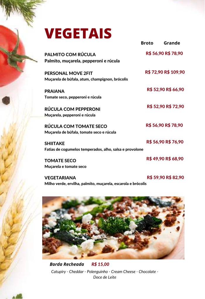 Becco da Pizza I cardápio