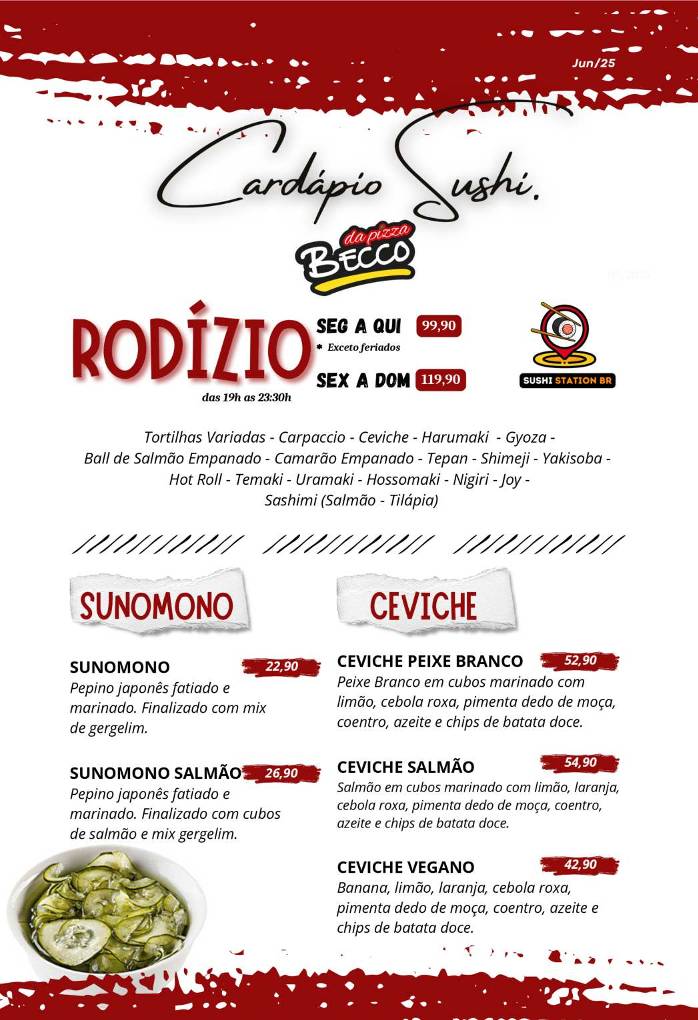 Becco da Pizza I cardápio