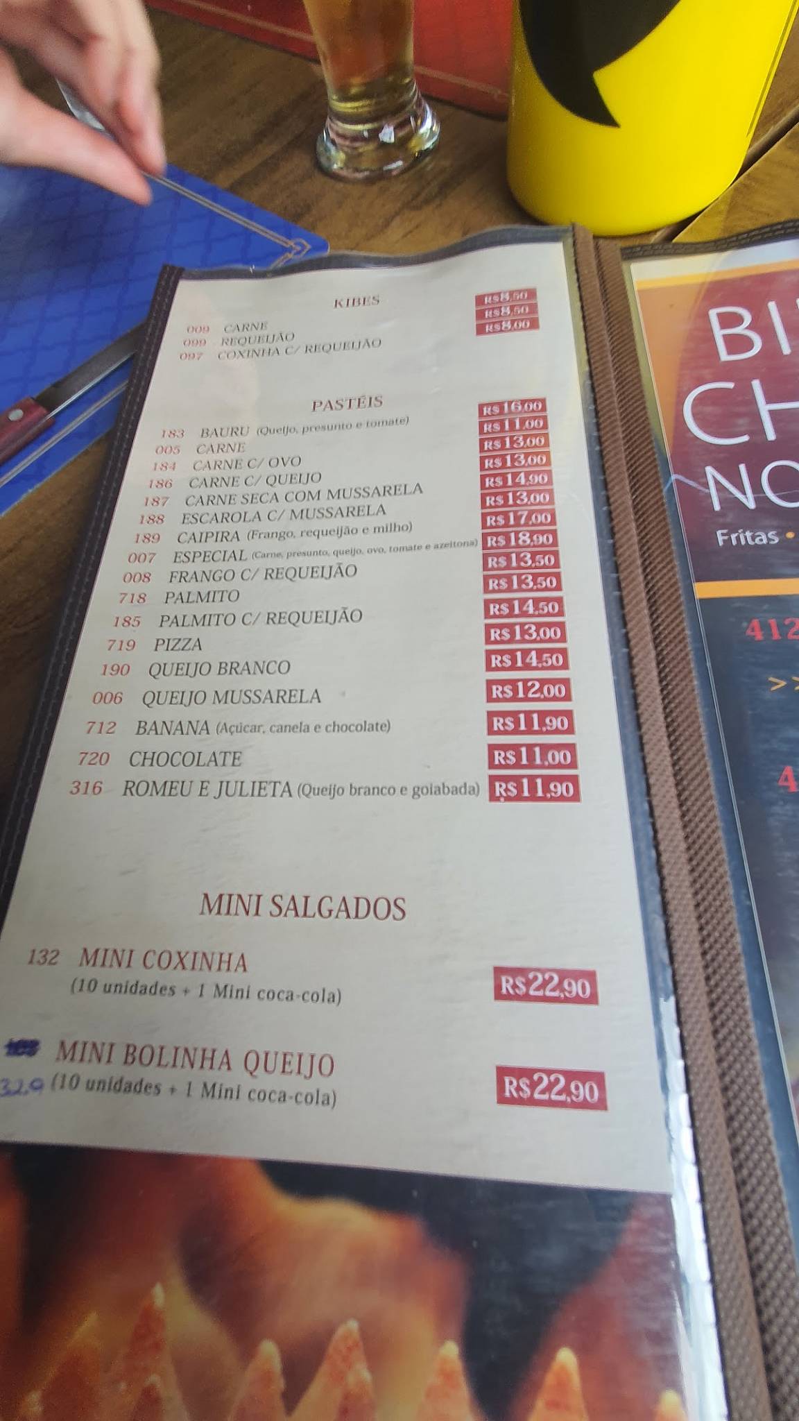 Bedu Esfihas Barueri cardápio