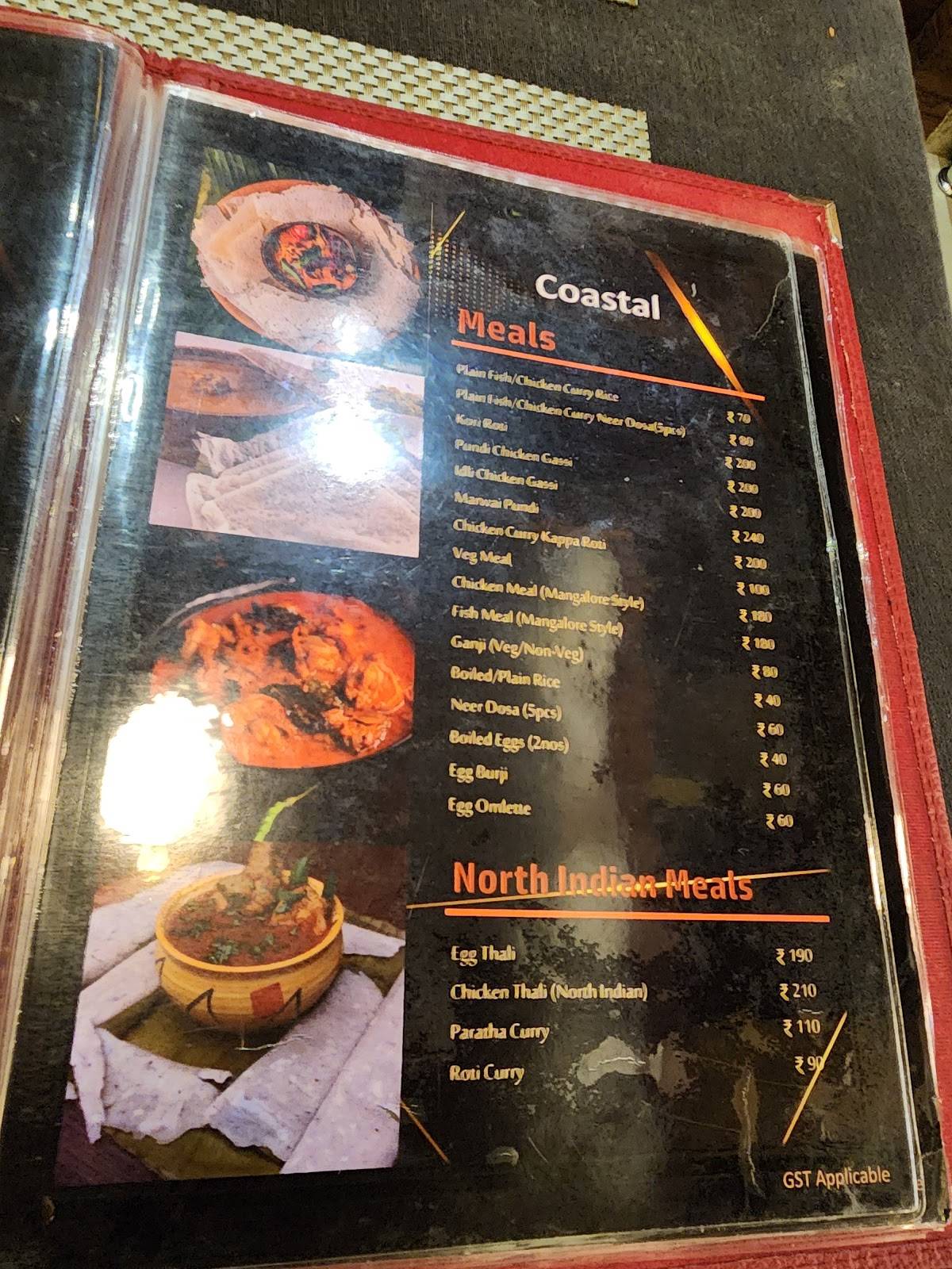 Dhansagar Coastal Restaurant menu