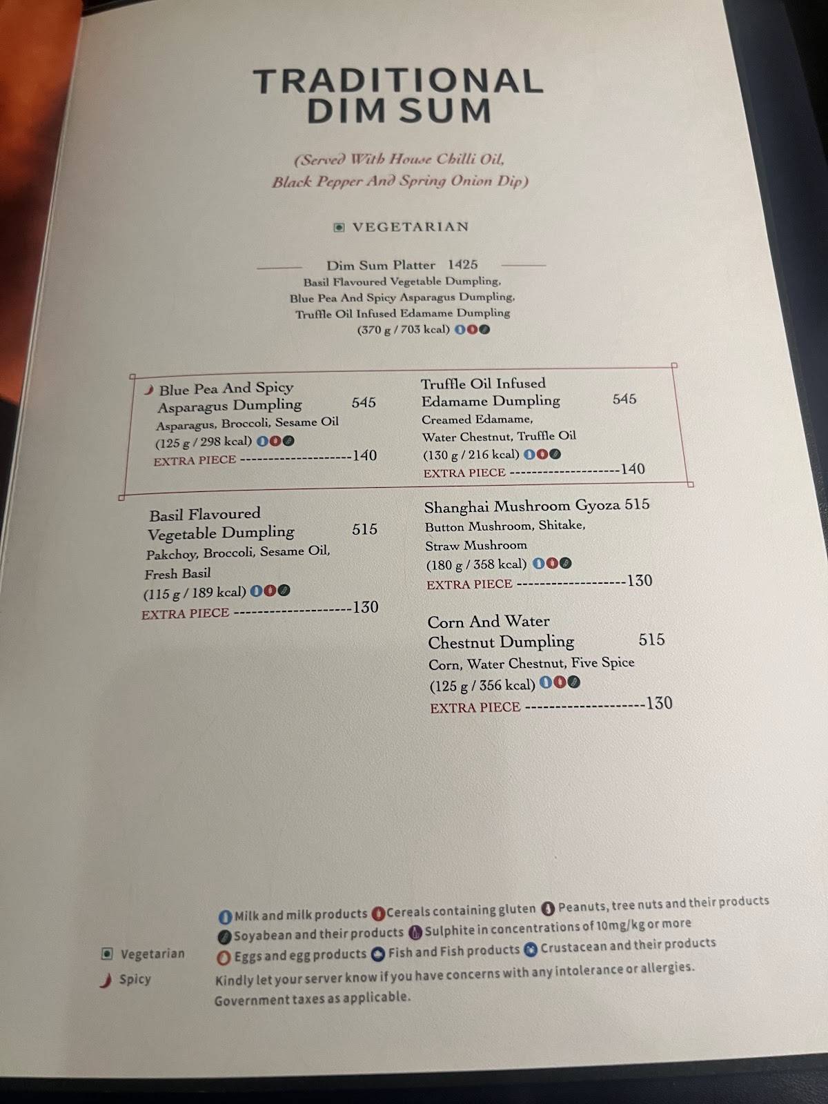 Mainland China Ashok Nagar menu