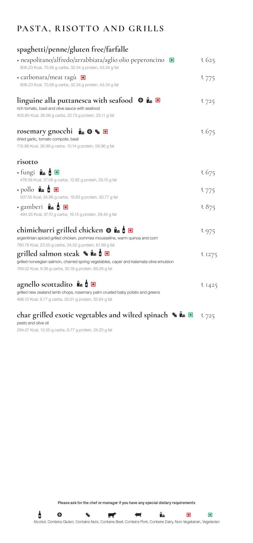 Monsoon menu