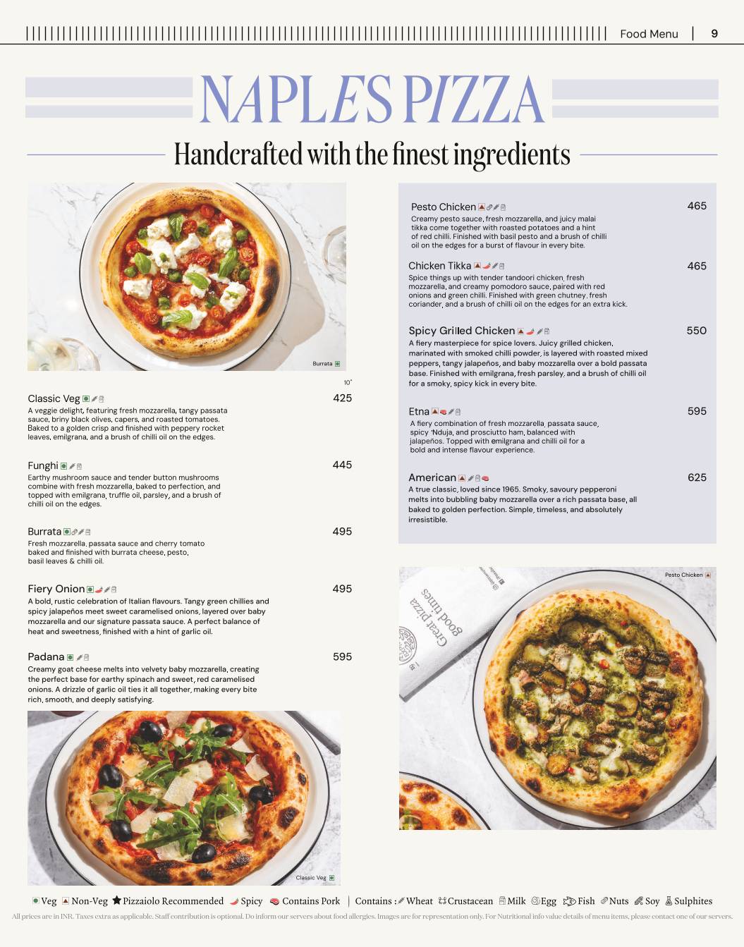 PizzaExpress menu