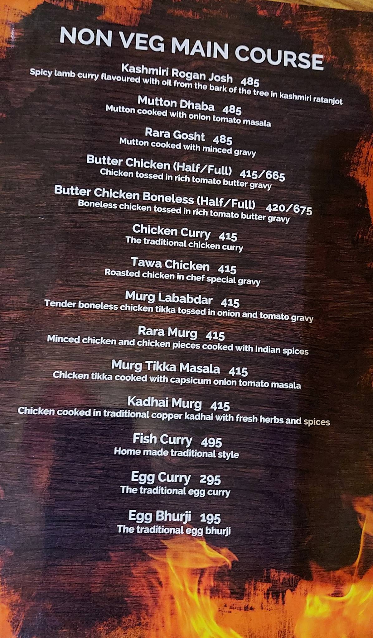 Berco's menu