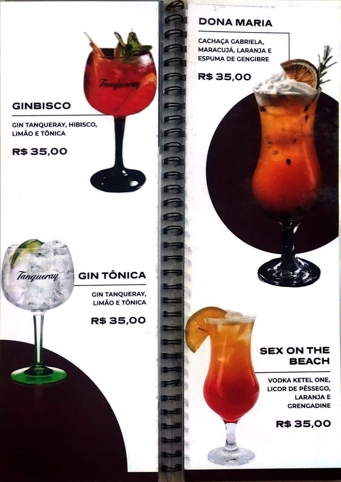 Restaurante Dona Maria cardápio