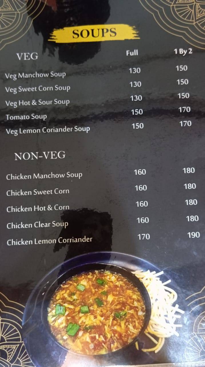 Shetty's Kitchen family restaurant menu