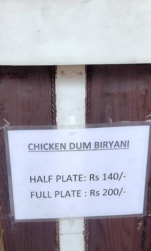 Bhargav's Biryani Bhangagarh menu