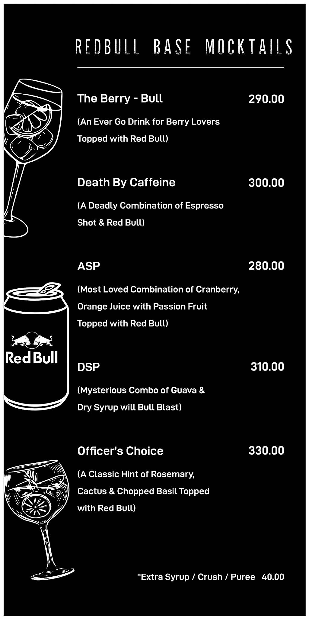 NH51 V cafe menu