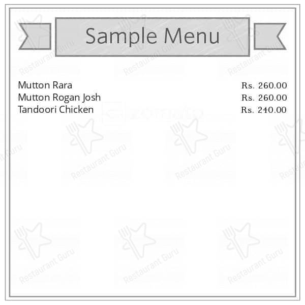 Bhookemon menu
