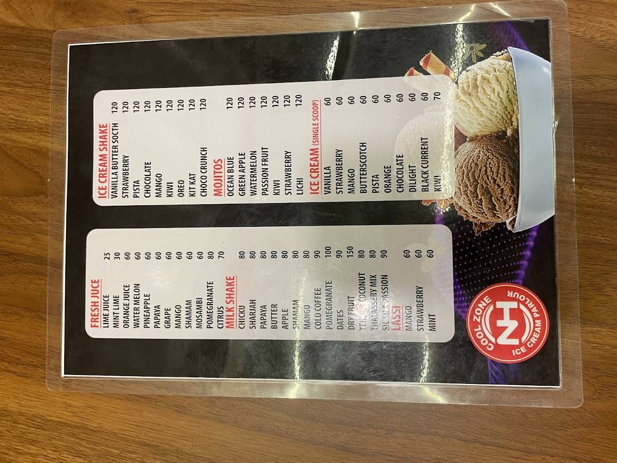 Biriyani peediya ( ബിരിയാണി പീടിയ) menu