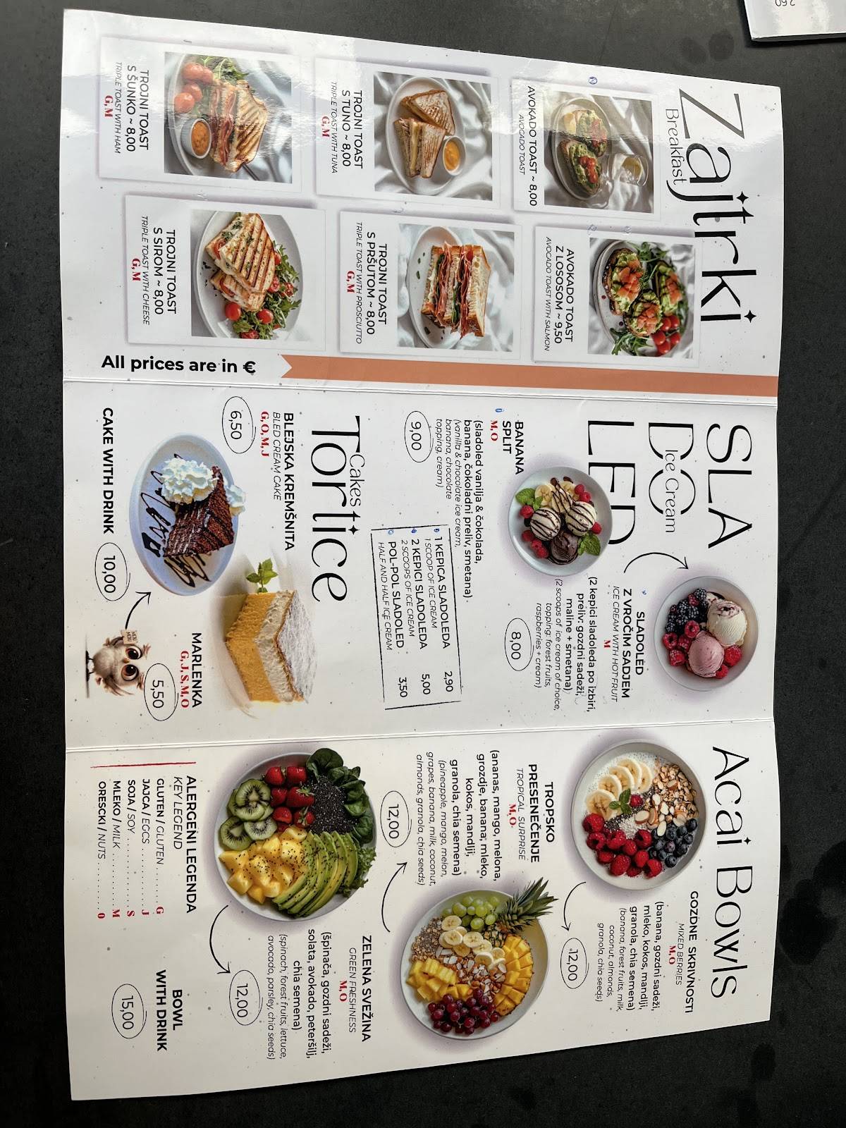 Menu di Kavarna Apropo 
